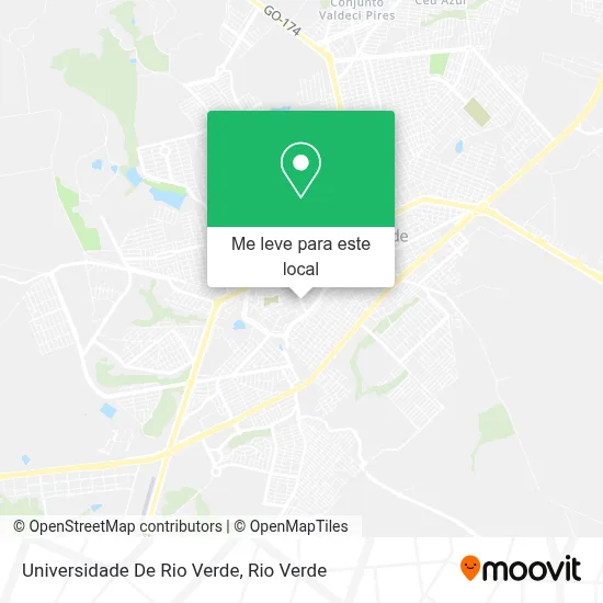 Universidade De Rio Verde mapa