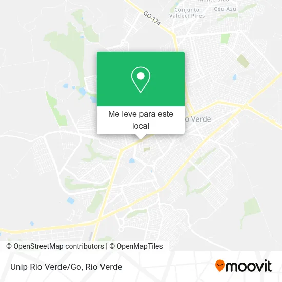 Unip Rio Verde/Go mapa