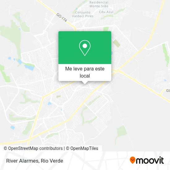 River Alarmes mapa