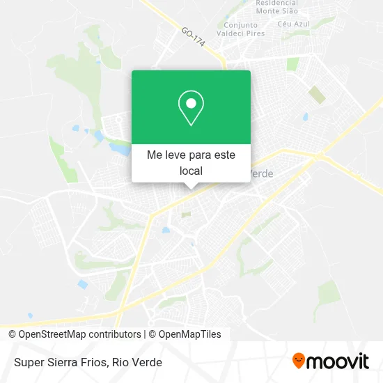 Super Sierra Frios mapa