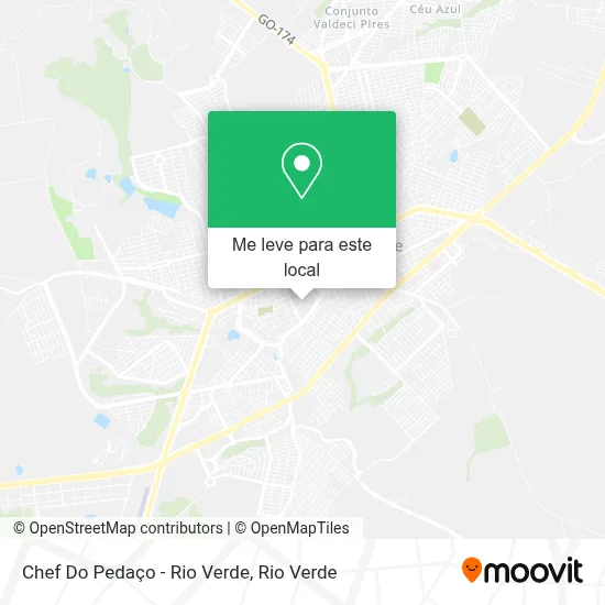 Chef Do Pedaço - Rio Verde mapa