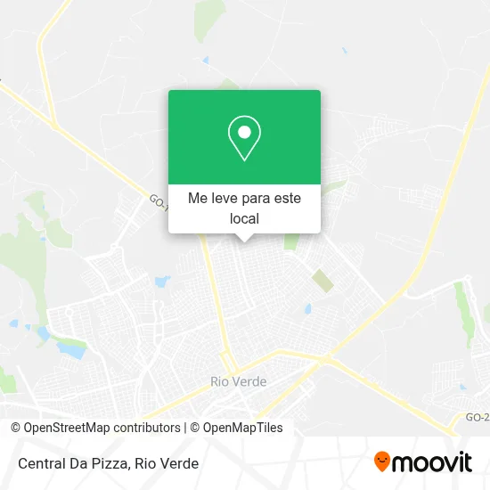 Central Da Pizza mapa