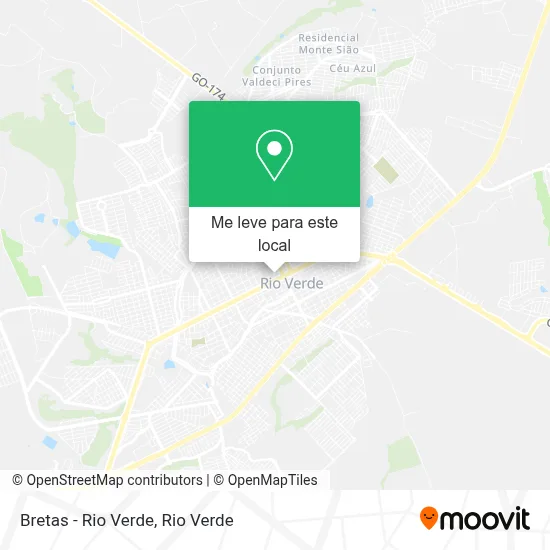 Bretas - Rio Verde mapa
