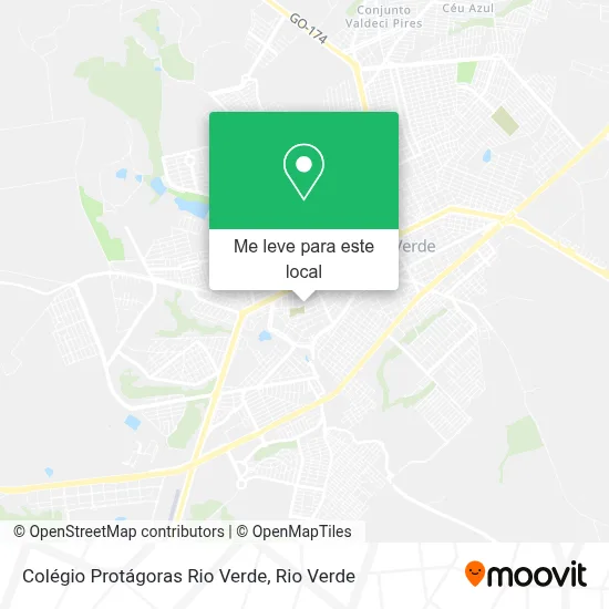 Colégio Protágoras Rio Verde mapa