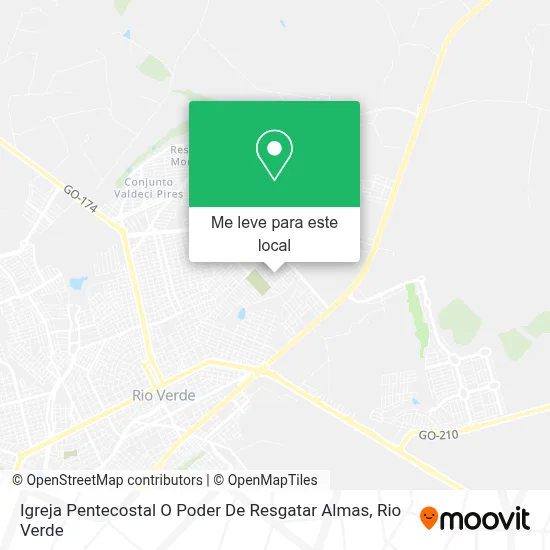 Igreja Pentecostal O Poder De Resgatar Almas mapa