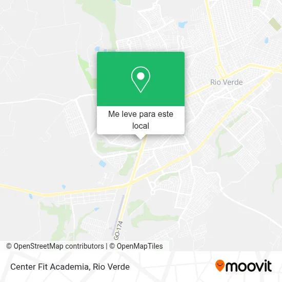 Center Fit Academia mapa