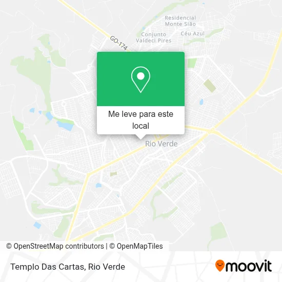 Templo Das Cartas mapa