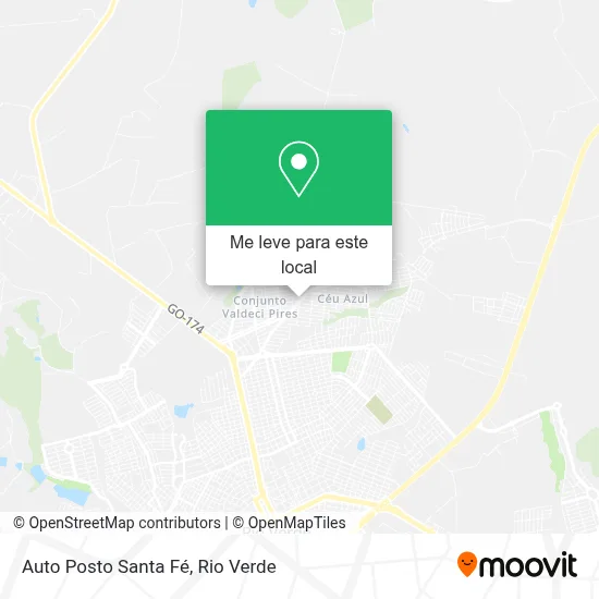 Auto Posto Santa Fé mapa