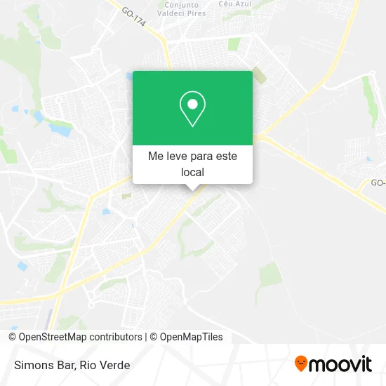 Simons Bar mapa