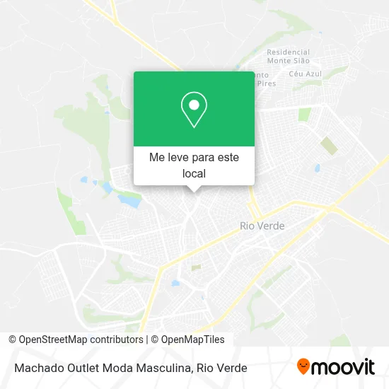 Machado Outlet Moda Masculina mapa