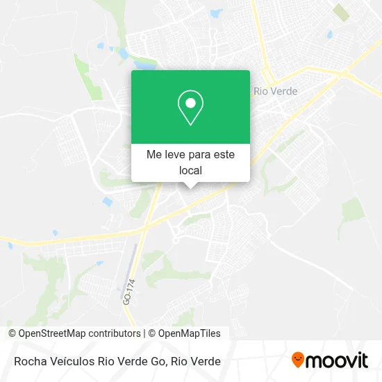 Rocha Veículos Rio Verde Go mapa