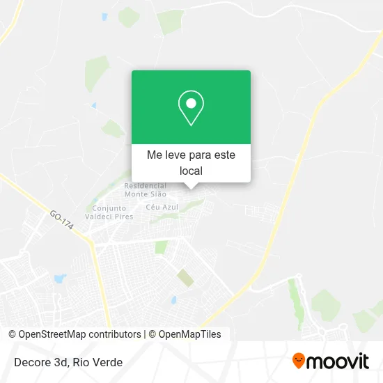 Decore 3d mapa