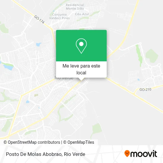 Posto De Molas Abobrao mapa