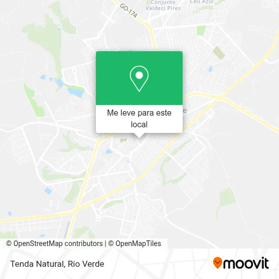 Tenda Natural mapa