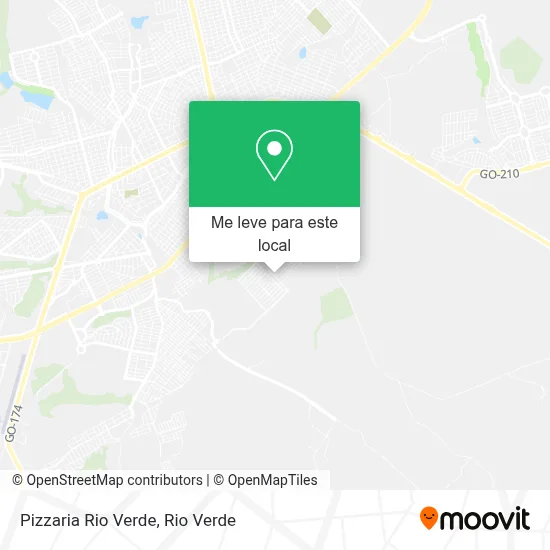 Pizzaria Rio Verde mapa