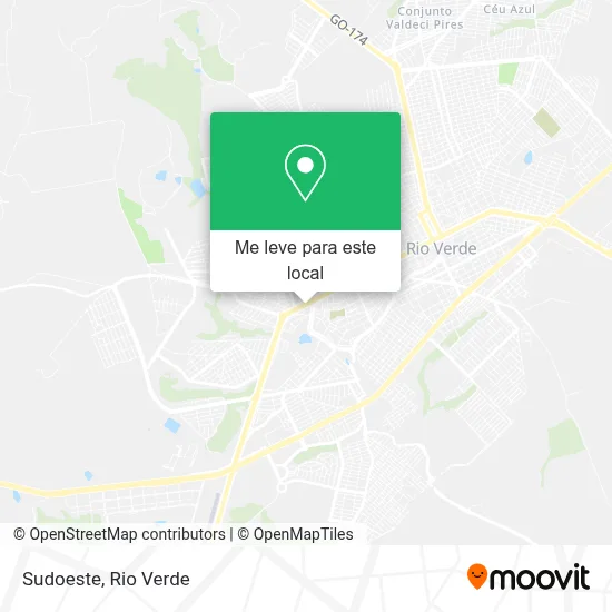 Sudoeste mapa