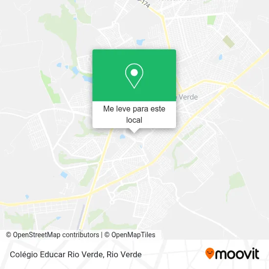 Colégio Educar Rio Verde mapa
