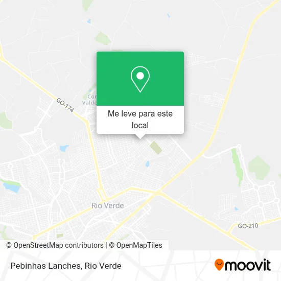 Pebinhas Lanches mapa