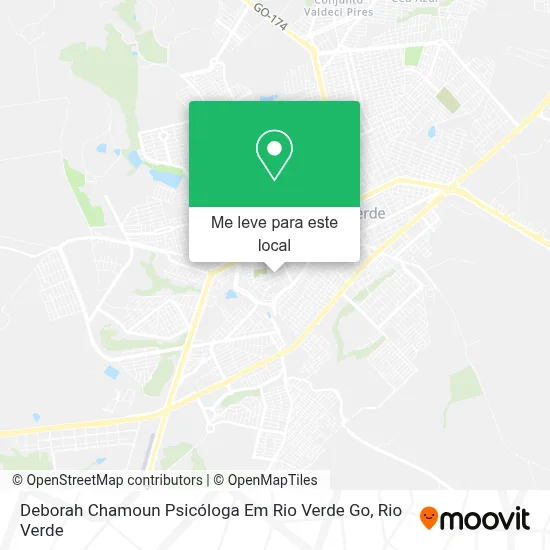 Deborah Chamoun Psicóloga Em Rio Verde Go mapa