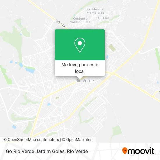 Go Rio Verde Jardim Goias mapa