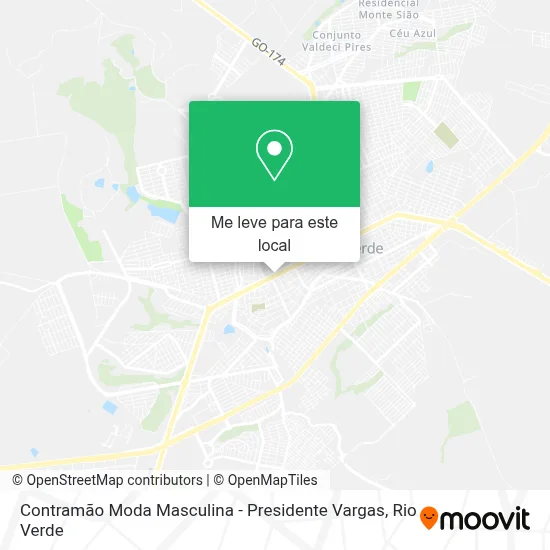 Contramão Moda Masculina - Presidente Vargas mapa