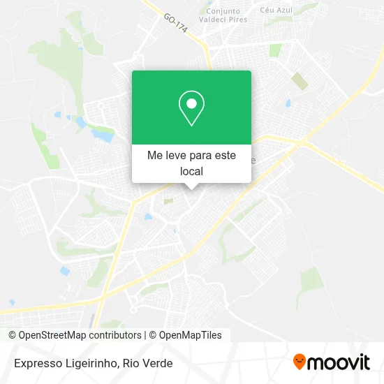Expresso Ligeirinho mapa