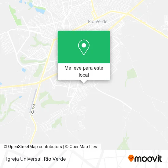 Igreja Universal mapa