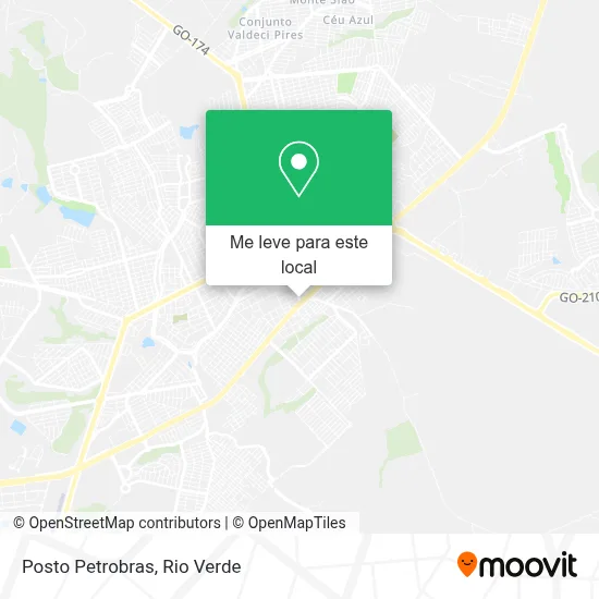 Posto Petrobras mapa