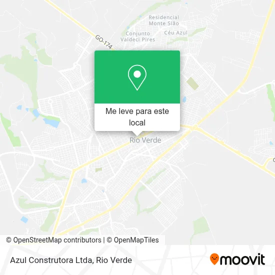Azul Construtora Ltda mapa