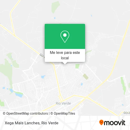 Xega Mais Lanches mapa