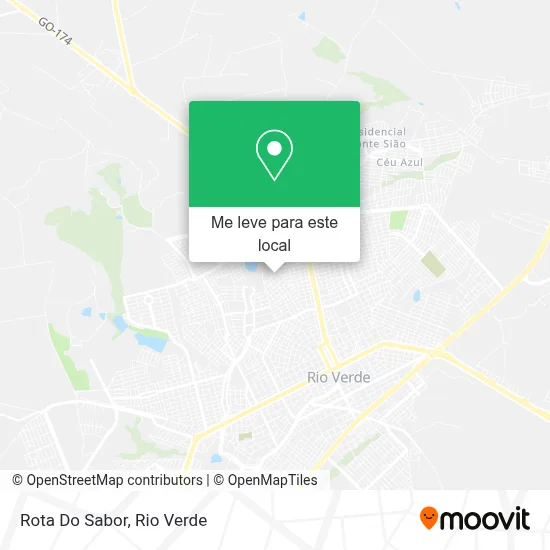 Rota Do Sabor mapa