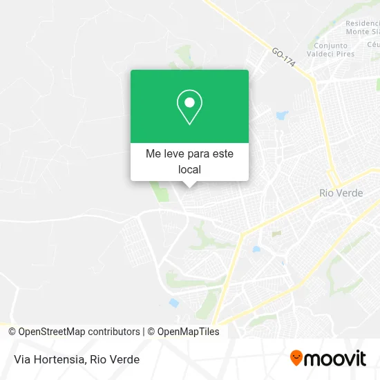 Via Hortensia mapa