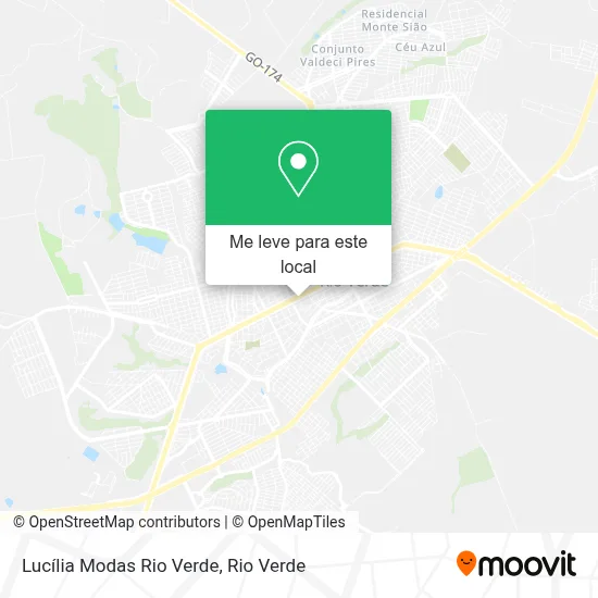 Lucília Modas Rio Verde mapa