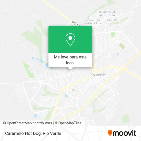 Caramelo Hot Dog mapa