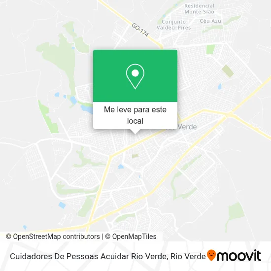 Cuidadores De Pessoas Acuidar Rio Verde mapa
