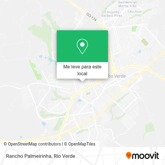 Rancho Palmeirinha mapa