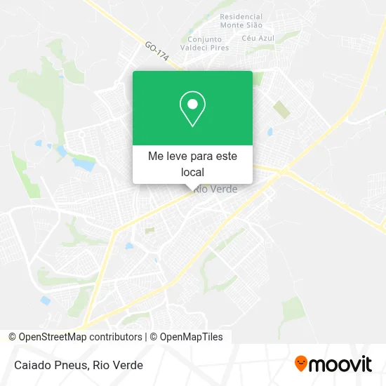 Caiado Pneus mapa
