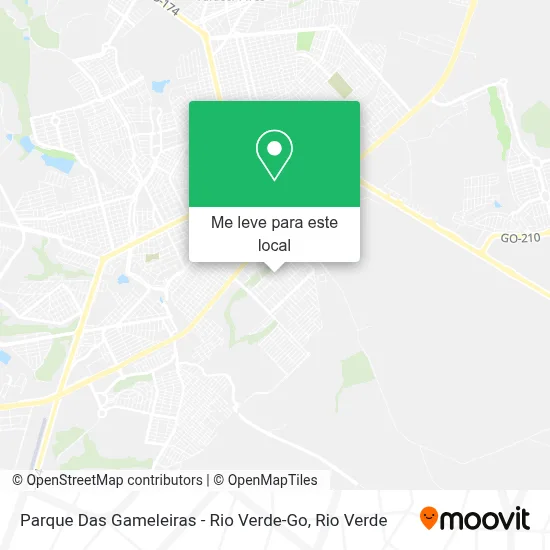 Parque Das Gameleiras - Rio Verde-Go mapa