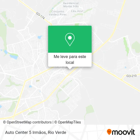 Auto Center 5 Irmãos mapa