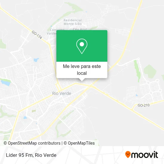 Líder 95 Fm mapa