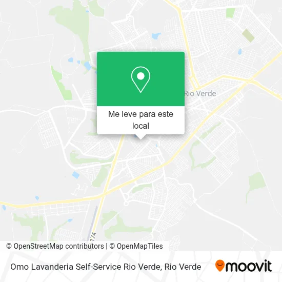 Omo Lavanderia Self-Service Rio Verde mapa