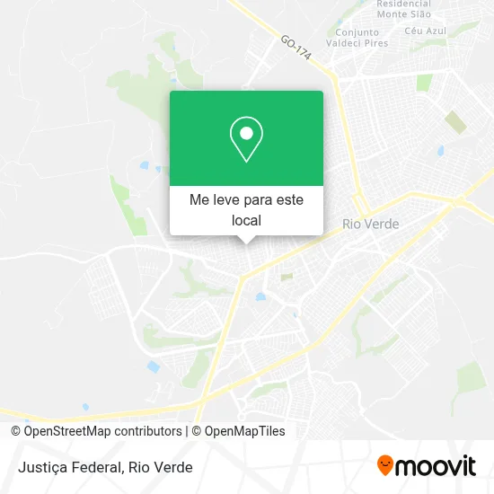 Justiça Federal mapa