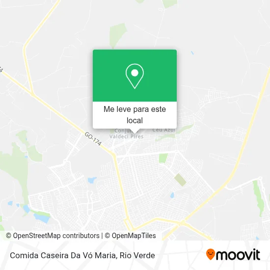 Comida Caseira Da Vó Maria mapa