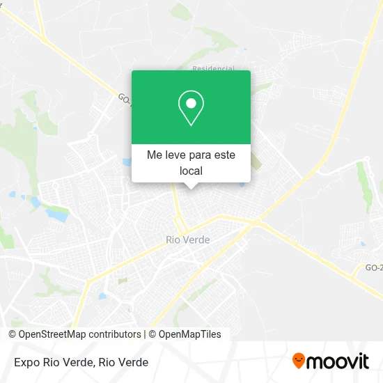 Expo Rio Verde mapa