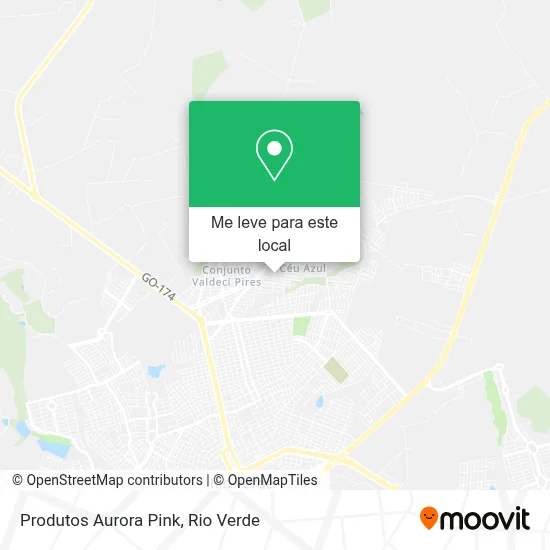 Produtos Aurora Pink mapa