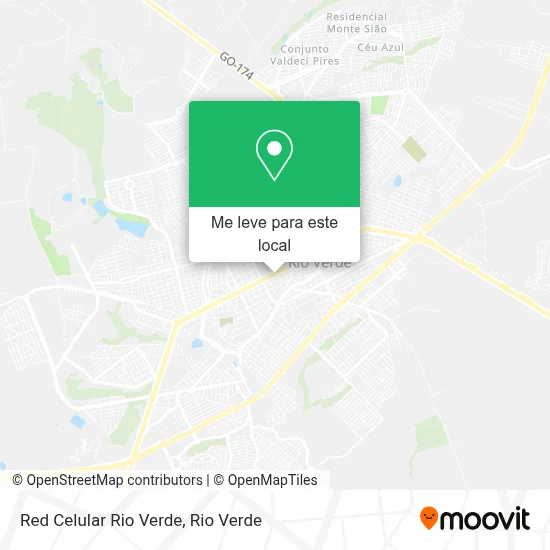 Red Celular Rio Verde mapa
