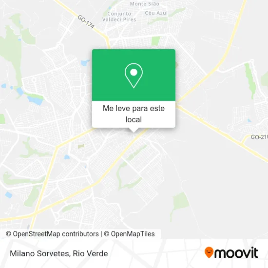 Milano Sorvetes mapa