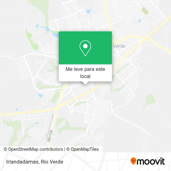 Irlandadamas mapa