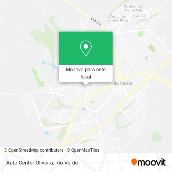 Auto Center Oliveira mapa