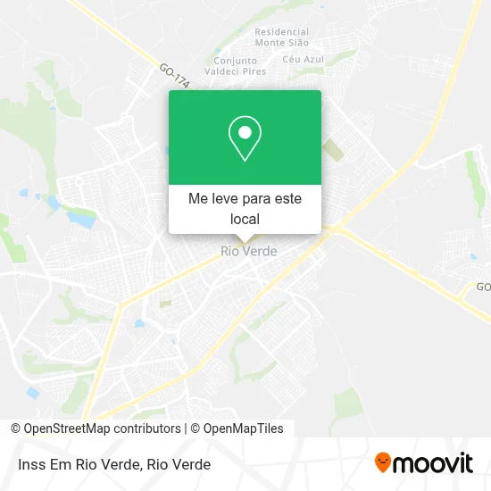 Inss Em Rio Verde mapa